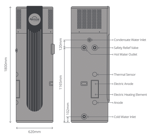 apricus all in one heat pump