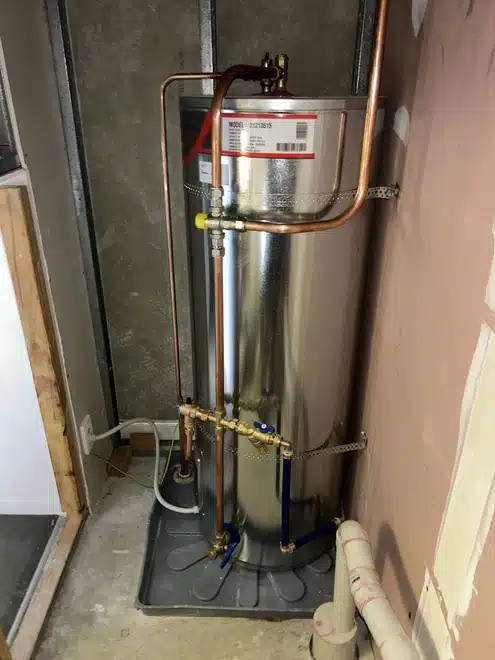 rheem cylinder installation